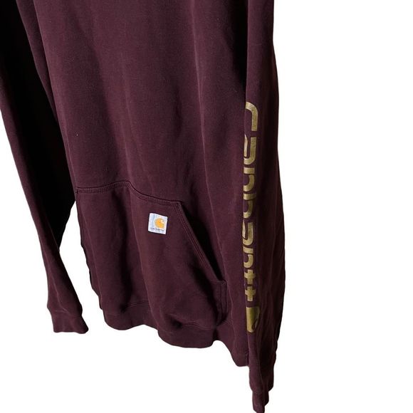 Carhartt Logo Sleeve Hoodie Mens XL - Picture 2 of 3